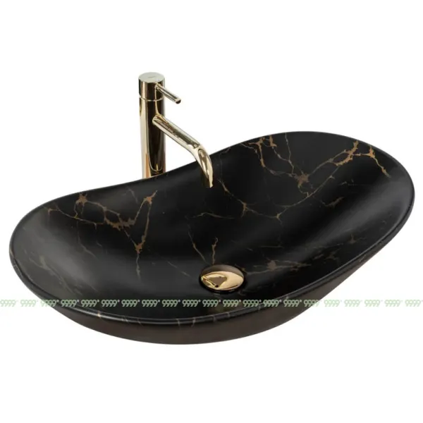 Умывальник Rea Royal 60 Black Marble matt U7478