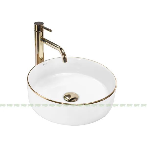 Умывальник Rea Sami Gold Edge U6758
