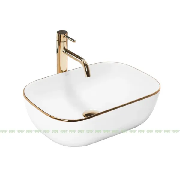 Умывальник Rea Belinda Gold Edge U8736