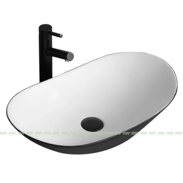 Умывальник Rea Royal Black White matt U6600