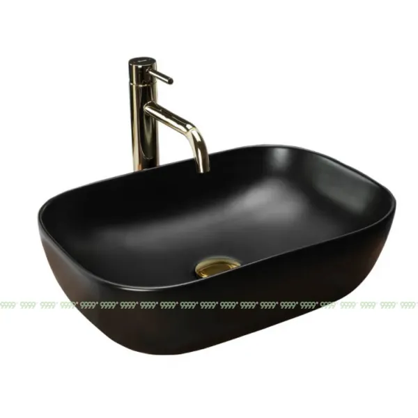 Умывальник Rea Belinda Black matt Slim U8470
