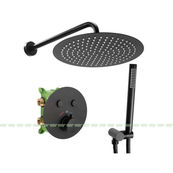 Душевая система Rea Miler Black matt P6713