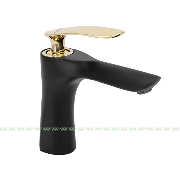 Смеситель для умывальника Rea Orbit Black Gold B2054