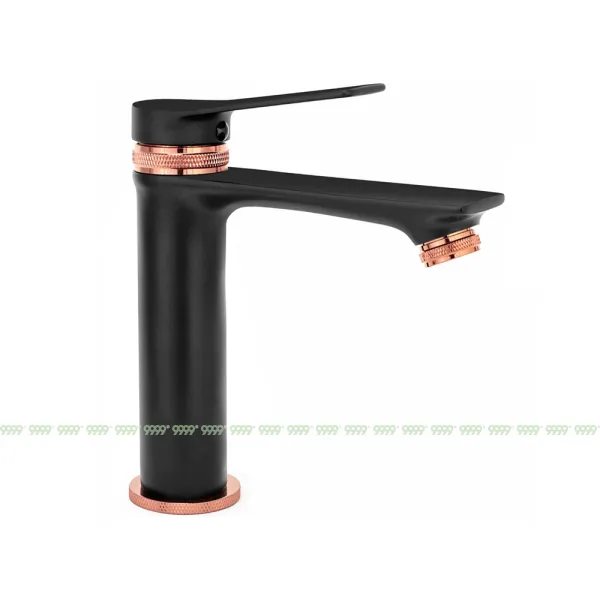 Смеситель для умывальника Rea Viral Black Rose Gold B2025