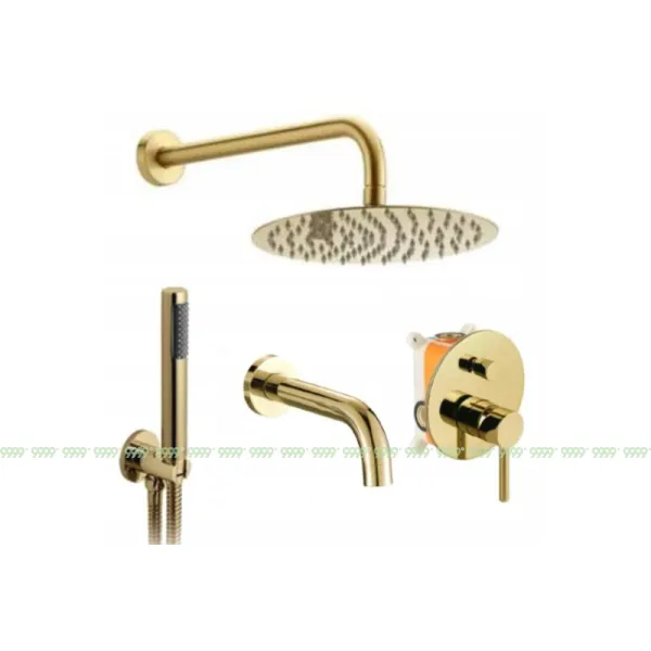 Душевая система Rea Lungo Gold P4125