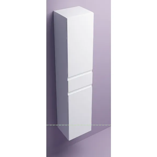 Шкаф-пенал Дана Лидер 30 П подвесной с полками (белый) левый