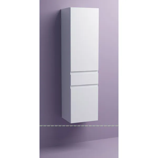 Шкаф-пенал Дана Лидер 40 П подвесной с корзиной (белый) правый