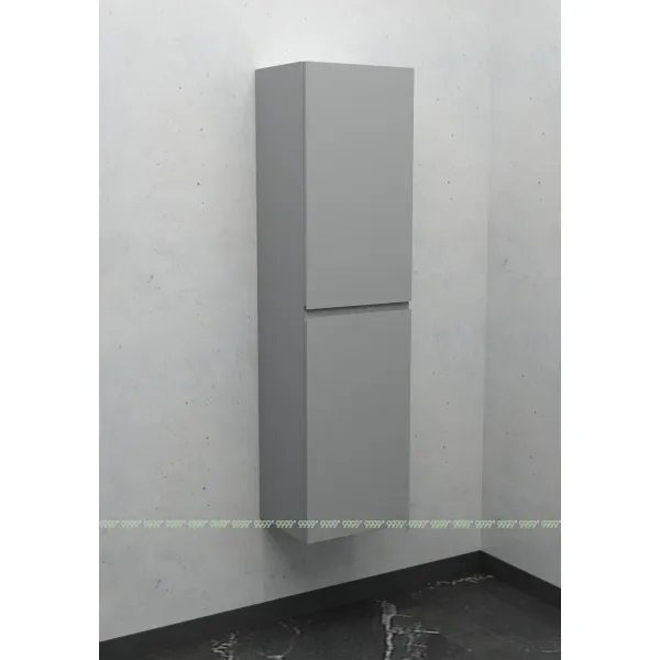 Шкаф-пенал Дана Лидер 20 П подвесной с дверцами (оникс серый) левый