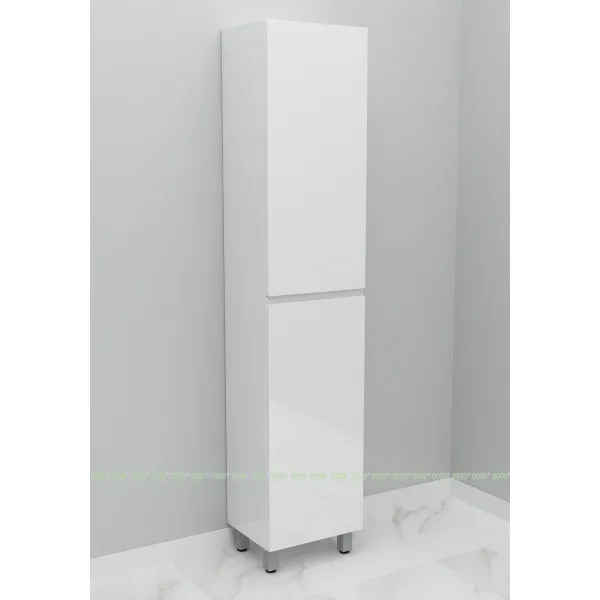 Шкаф-пенал Дана Лидер 20 Н напольный с дверцами (белый) левый