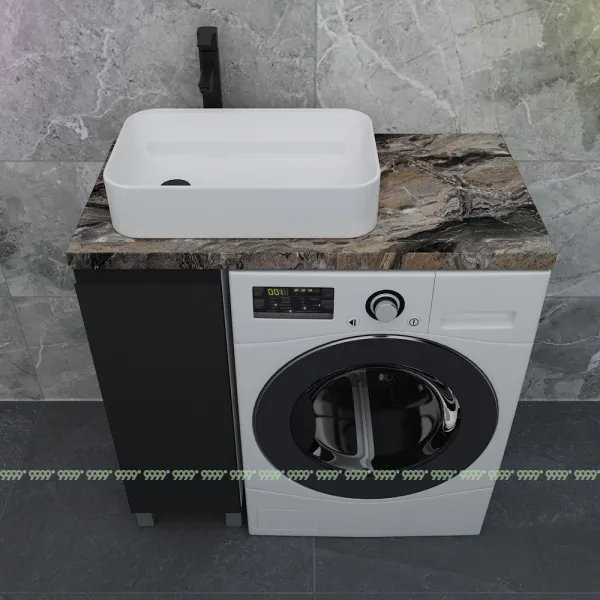 Тумба Дана Лидер 18 (цвет черный) с дверцей (петли слева)