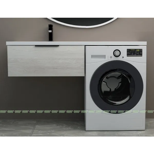 Тумба со столешницей Дана Каскад Топ 140 подвесная на 1 ящик (цвет сосна касцина)