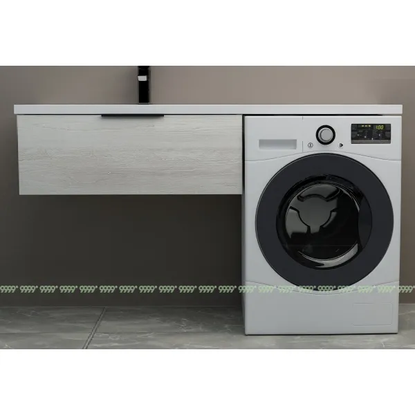 Тумба со столешницей Дана Каскад Топ 150 подвесная на 1 ящик (цвет сосна касцина)