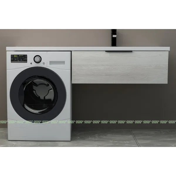 Тумба со столешницей Дана Каскад Топ 160 подвесная на 1 ящик (цвет сосна касцина)