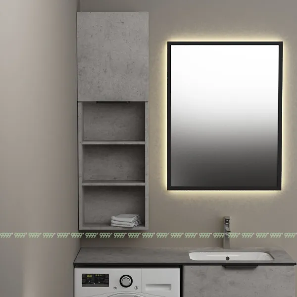 Шкафчик Дана Оптима 40 ОП-3 бетон чикаго (левый)